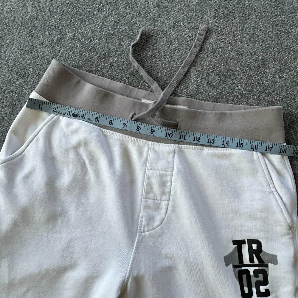 True Religion Sweat Shorts Mens Medium White‎ Cut Off Boxing